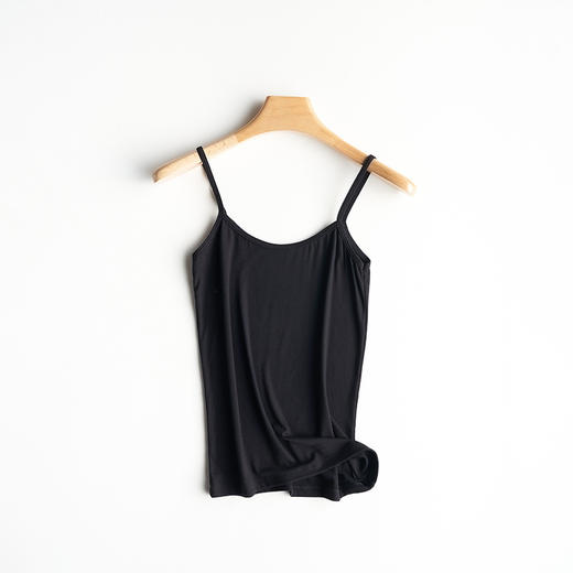 【两件装人手N件太好穿了吧！】小吊带背心女夏季黑白色莫代尔内搭无袖打底衫外穿修身上衣 商品图6