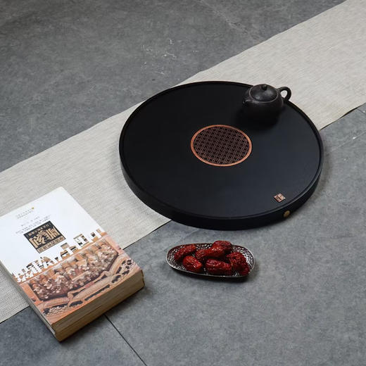 锦绣乌金石圆盘纯天然40x40x3cm 商品图3