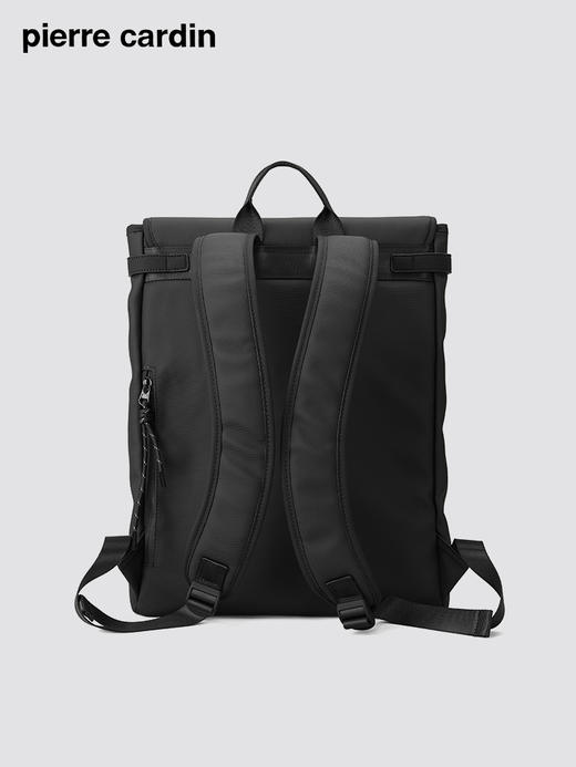 皮尔卡丹pocket系列 大容量男士磁扣双肩包 商品图3