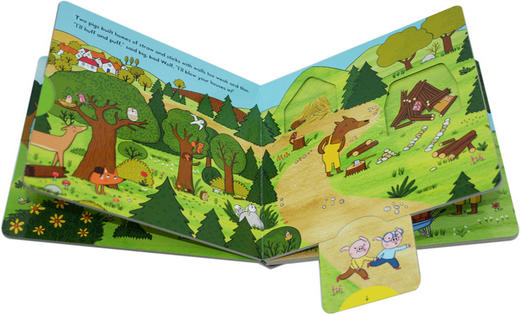 三只小猪 英文原版绘本 First Stories The Three Little Pigs BUSY忙碌的系列童话篇 儿童英语纸板机关操作活动书 亲子互动英文版 商品图2