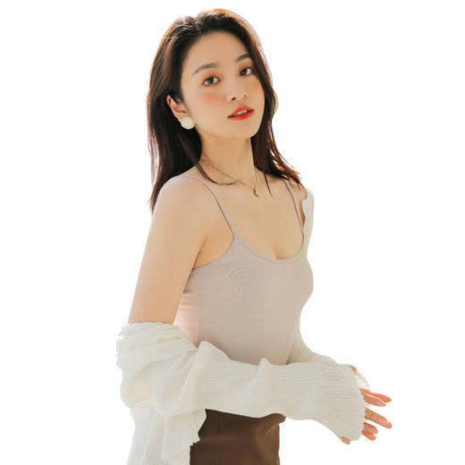 【两件装人手N件太好穿了吧！】小吊带背心女夏季黑白色莫代尔内搭无袖打底衫外穿修身上衣 商品图4