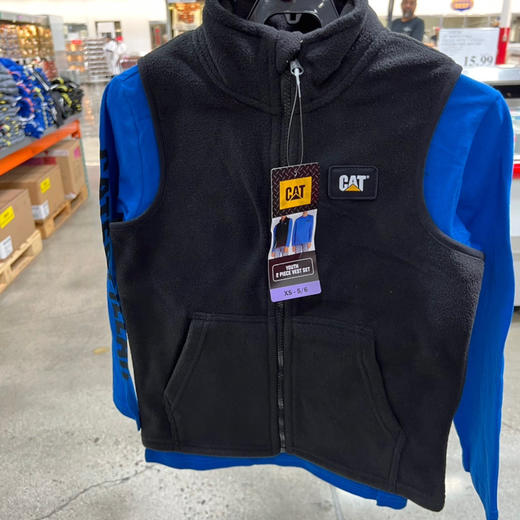 潮牌Caterpillar男孩长袖两件套！美国直邮✈️特价198元🉐🉐包税包邮到手了🔥Caterpillar青少年背心+长袖T 恤 商品图4