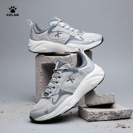 KELME 卡尔美运动鞋男鞋春季轻便透气鞋子休闲鞋减震网面跑步鞋女 商品图0