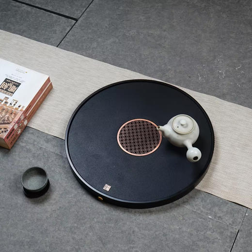 锦绣乌金石圆盘纯天然40x40x3cm 商品图1