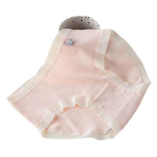 6条装【少女心纯棉透气内裤】简约纯色卡通布标内裤女士中腰包臀透气纯棉裆学生三角裤 商品图4