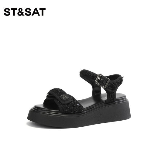 星期六厚底小香风可调节凉鞋SS32115574 商品图1