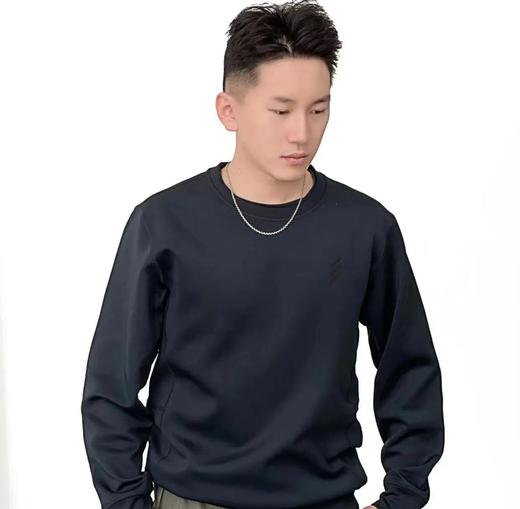 鹰爪弹力圆领空气层卫衣长袖卫衣春秋款男款上衣 商品图1