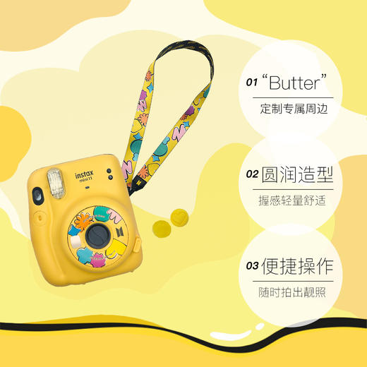 Fujifilm/富士 拍立得 Mini11 BTS+迷你花边胶片 套装 商品图1