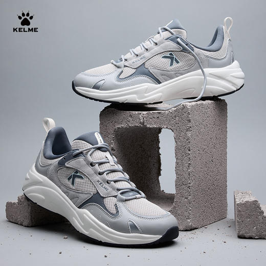 KELME 卡尔美运动鞋男鞋春季轻便透气鞋子休闲鞋减震网面跑步鞋女 商品图1