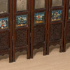 清早期 黄花梨镶玻璃画八仙人物四抹八扇围屏 商品缩略图3