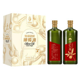 艾贝拉  特级初榨橄榄油 食用油礼盒1L*2