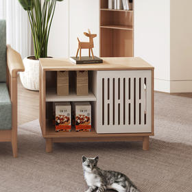 喜梦宝推拉门边柜侧边柜客厅储物柜宠物猫窝边几四季通用