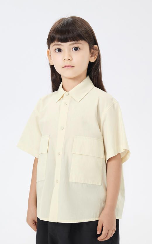 jnby  23年夏款  全棉工装风短袖衬衣 1N4211700 商品图3