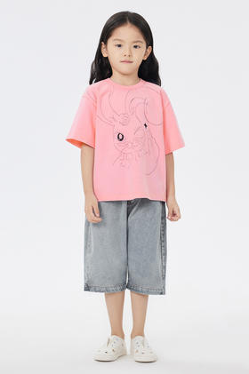 jnby  23年夏款  兔子元素针织棉短袖T恤  1N4112260