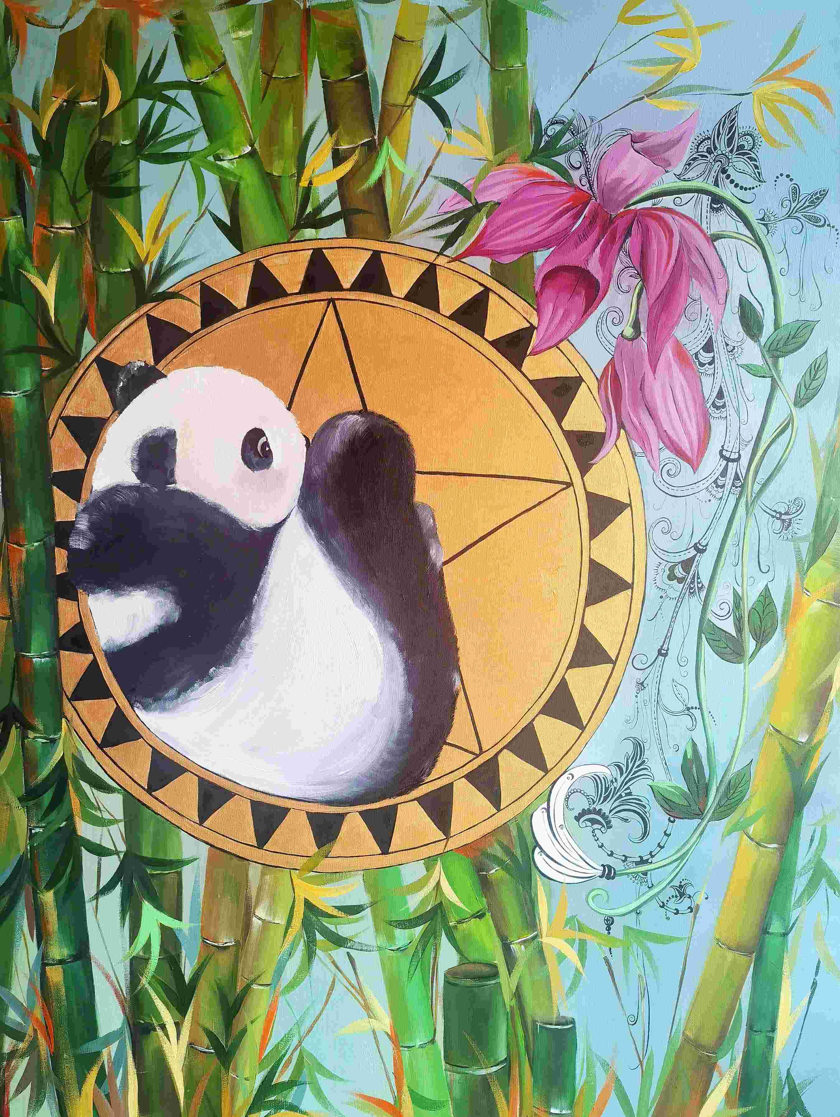 神奇的动物系列之竹抱平安