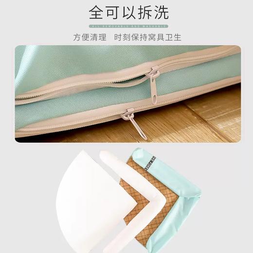 猫窝狗窝春夏季可拆洗藤编凉席/帐篷/冰垫猫咪窝小型犬夏天四季通用宠物用品 商品图3