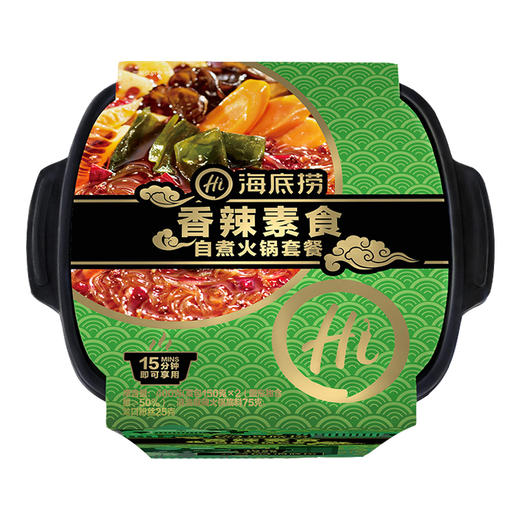 海底捞 自热火锅 香辣素食 410g/盒 商品图0