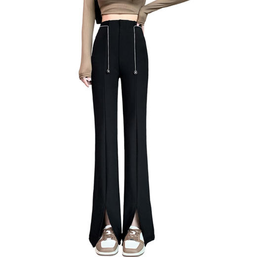 Avann微弹开叉小黑裤（赠链条） 商品图4