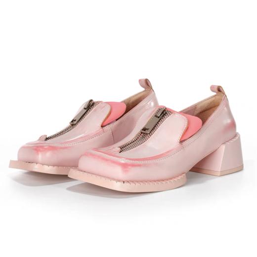 双层鞋舌擦色乐福鞋 商品图0