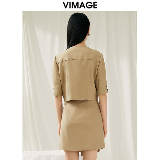 VIMAGE纬漫纪夏季新款时尚气质短外套V1903518 商品图4