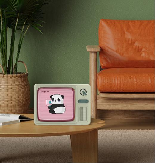【团购展示】沃品熊猫电视复古蓝牙音箱 AP07 商品图0