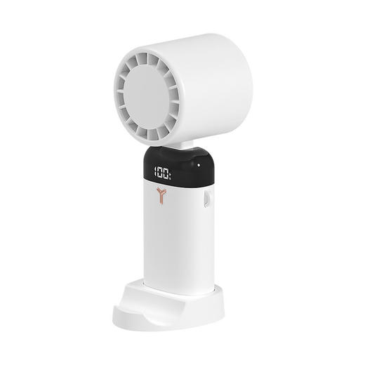 【强劲降温 冰敷新体验】2023新款制冷手持风扇 数显桌面折叠迷你静音手机支架无叶电风扇 商品图10