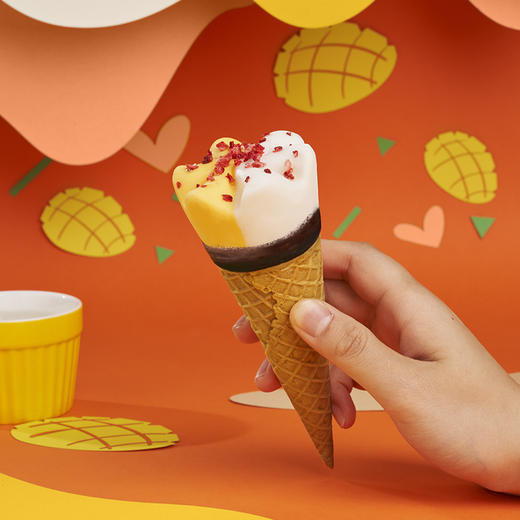 和路雪可爱多白桃玫瑰味雪糕冰淇淋68g/支雪糕冰糕批发 商品图3