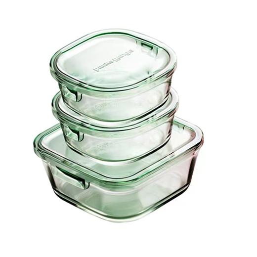 【春上新】10楼 怡万家 玻璃保鲜盒三个组合(450ml/2个,800ml/1个) 吊牌价245元活动价119元 商品图2