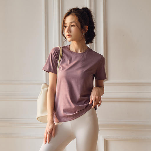 馥迦糖果色抗菌免烫速干T恤 商品图1