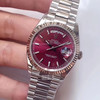 NOOB劳力士星期日志型36mm樱桃红实拍，搭定制版亚洲稳定性强的3255全自动机芯。中号36毫米，尺寸男女适带，中性风格！！！ 商品缩略图6