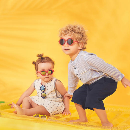 OLIVIO&CO太阳镜 0-3岁婴儿儿童适用 偏光遮阳镜 轻盈镜框彩膜 椭圆/圆形 商品图0