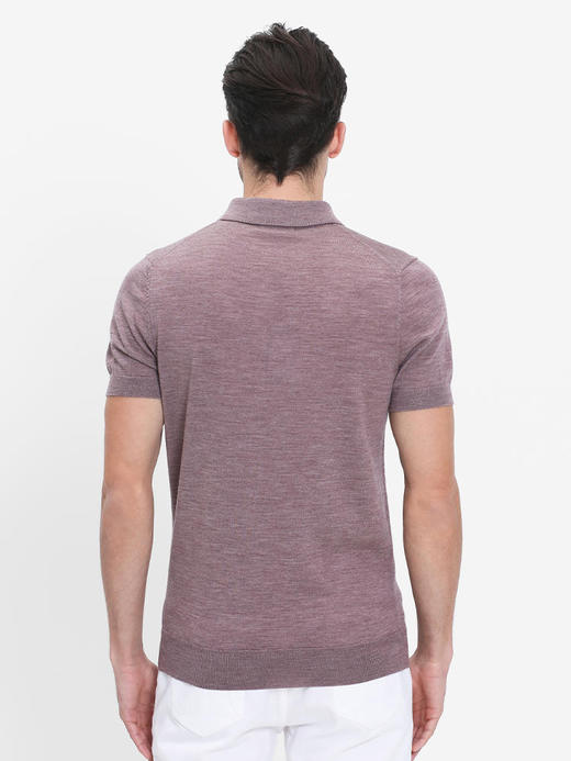 callisto粉红横机羊毛翻领T恤  SRTSS048C 商品图2