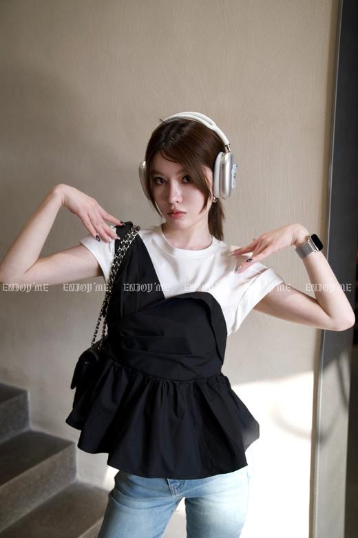 【门店同款】2023年春季假两件不规则上衣 150555651 商品图1