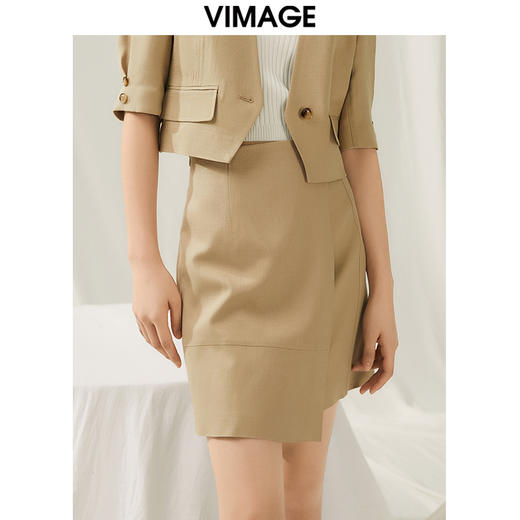 VIMAGE纬漫纪夏季新款高腰时尚包臀短裙半身裙V1906509 商品图2