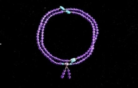 吉祥天地 紫水晶佛珠 广结善缘 促进人际关系 商品图0