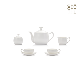 CHA CHA THÉ / 采采食茶 《如翼》白瓷七件茶壶组