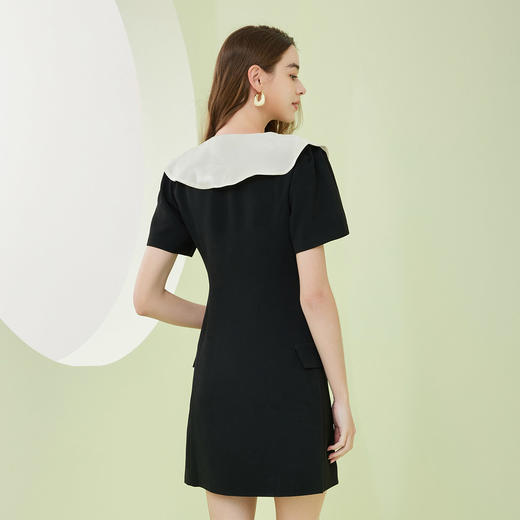 NF842斯尔丽瑟俪2023春夏新款双排扣修身商务连衣裙 商品图1