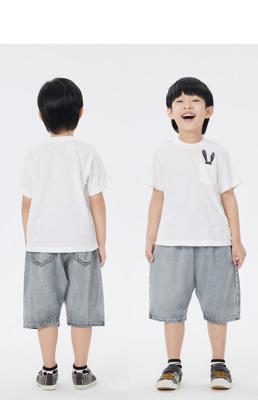 jnby  23年夏款  竹节棉透气吸汗短袖T恤  1N4114850 商品图5