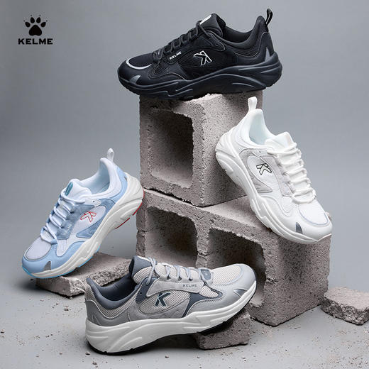 KELME 卡尔美运动鞋男鞋春季轻便透气鞋子休闲鞋减震网面跑步鞋女 商品图3