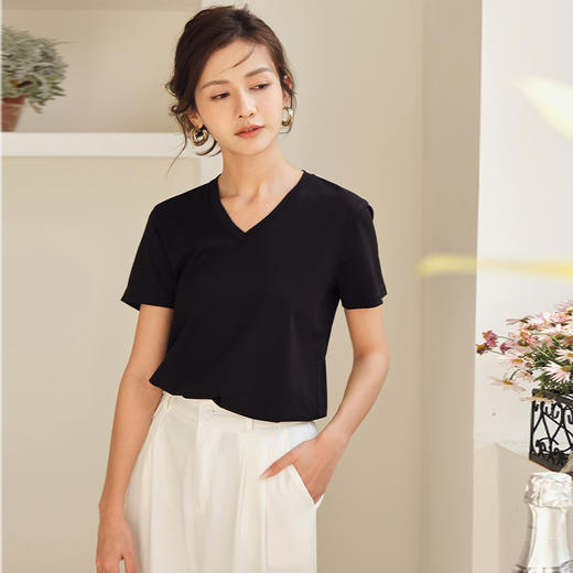 馥迦糖果色抗菌免烫速干T恤 商品图2