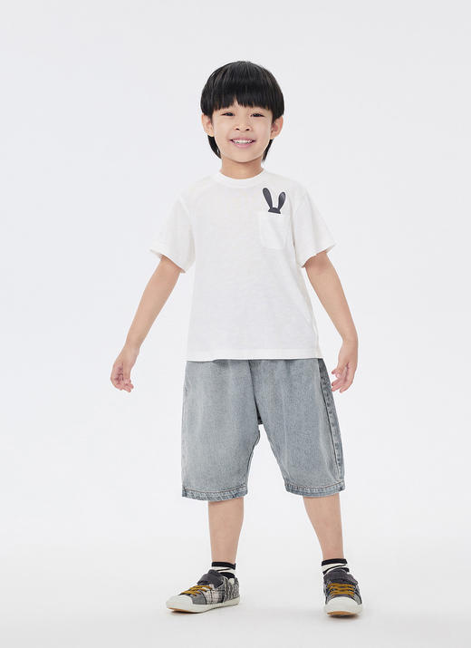 jnby  23年夏款  竹节棉透气吸汗短袖T恤  1N4114850 商品图6