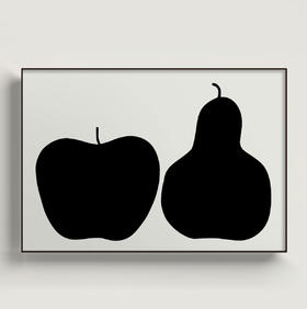 伽罗 JALO 挂画-现代家居画-梨子和苹果 P307（预计10天内发货）