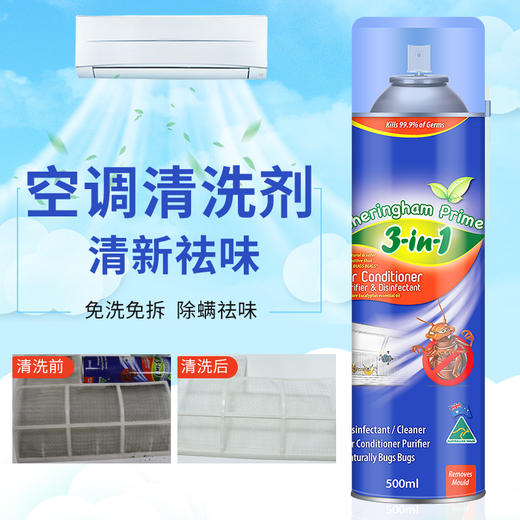 [甄选]【深层清洁 植物清香】喜运亨 空调清洁剂 家用空调清洗剂 挂机柜机 汽车空调 清洁清洗除尘除螨 商品图6