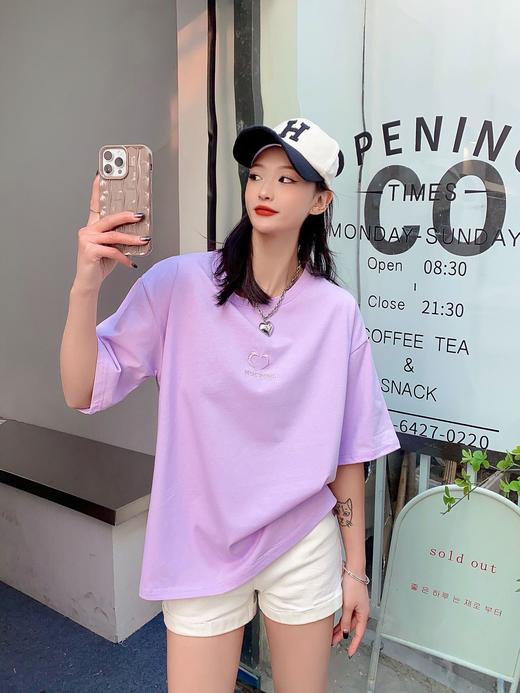 2023新款宽松中长款休闲百搭半袖4.0版 商品图1