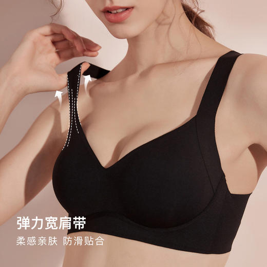 【109元2件】【*棵树品牌同款】丰盈无痕内衣 乳胶胸罩无钢圈小胸聚拢专用调整型文胸 商品图4