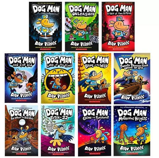 英文原版 Dog Man11册（10册平装+1本精装） 神探狗狗的冒险系列(含2023年新发售第11册） 商品图1