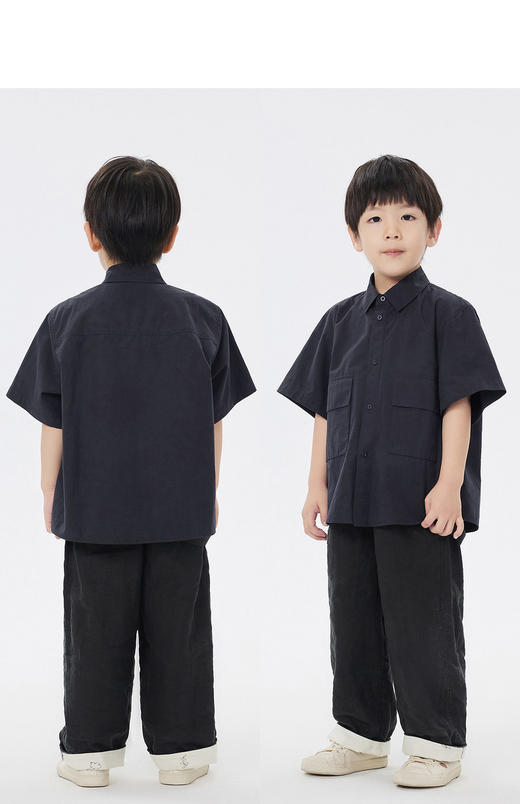 jnby  23年夏款  全棉工装风短袖衬衣 1N4211700 商品图9