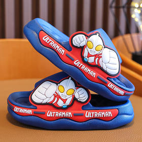 「四色可选！萌趣造型」奥特曼夏季儿童凉拖鞋 防滑厚底男孩室内洗澡大中小童小孩童装拖鞋