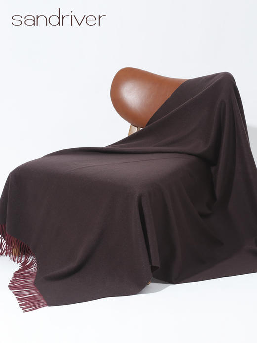 羊绒水波纹披毯 SJF92P601B 商品图4