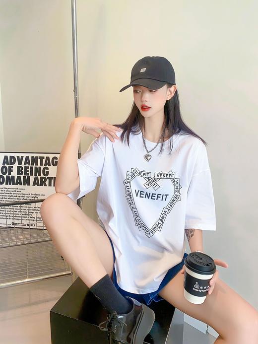 2023新款时尚宽松印花学生简约字母上衣服4.0版 商品图0